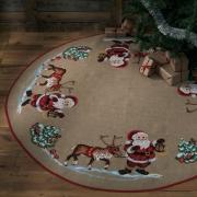 Base para árbol Santa Claus & reindeer
