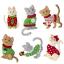 Kit de decoración de fieltro set de 6 - Gatos