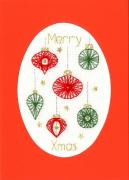 Christmas Baubles Christmas Card