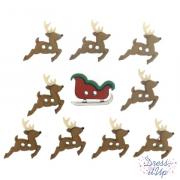 Cute Reindeer and Sleigh
