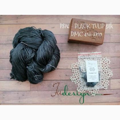 Hilo de seda - Black tulip