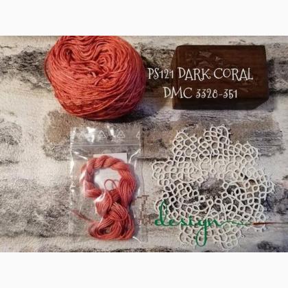 Hilo de seda - Dark coral