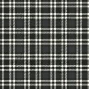 Tartan - White on Black