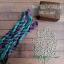 Hilo de seda - Teal-fuchsia