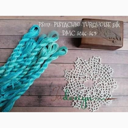 Hilo de seda - Pistachio-turquoise