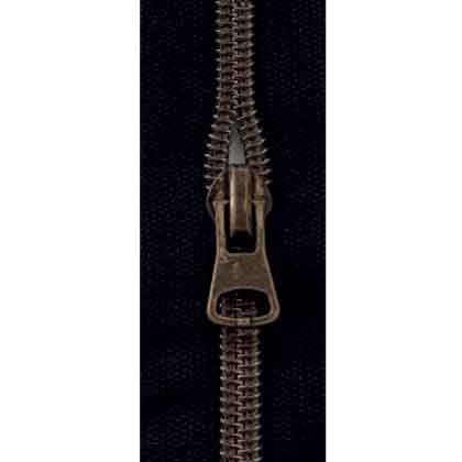 Cremallera espiral universal negro (400) - old brass