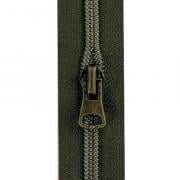 Cremallera espiral verde militar (733)