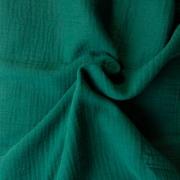 Doble Gasa de algodón orgánico - Verde esmeralda