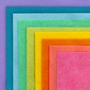 Fieltro pack Arc en ciel 15x15cm.