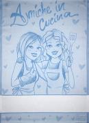 Trapo de cocina - Novias En La Cocina - Azul Claro