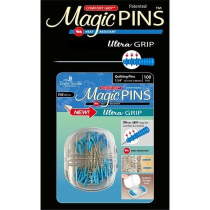 Alfileres Magic Ultra Grip Quilting Fine 100 pkg