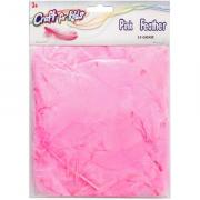 Plumas de pavo 14g - Rosa