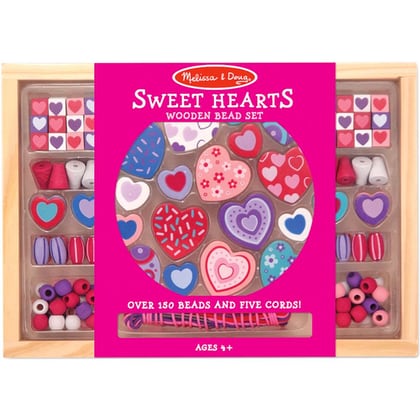 Set perlitas de madera - Sweet Hearts