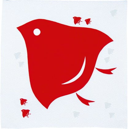 Hare Tsutsumi Furoshiki - Plovers Red