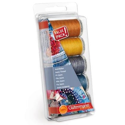 Juego de hilos de costura para jeans