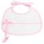 Babero - Pois 3D - Porta Chupete - Rosa