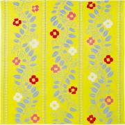 Organic Furoshiki - Yumeji Takehisa Flower Arabesque Yellow