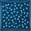 Organic Furoshiki - Yumeji Takehisa Lily Navy Blue