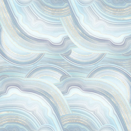Tela Aida para bordar impresa 14ct - ágata azul 38X46CM
