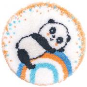 Felpudo - Panda en arcoiris