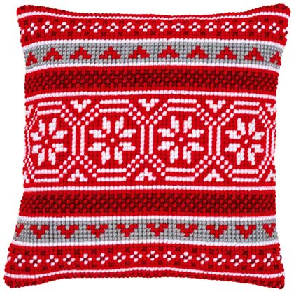 Almohada: Patrón de Cristal de Navidad