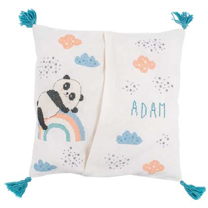 Bolsa de pijama: Panda en arcoiris