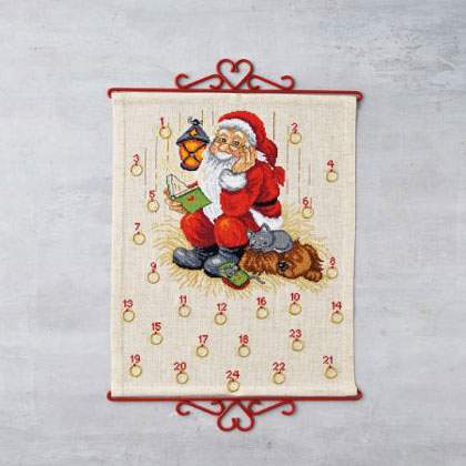 Papá Noel con perro