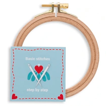 Bastidor redondo Prym Love, Ø 10 cm
