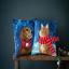 Almohada: Gato con bufanda