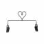 Soporte para bordados - Heart Charcoal 6"