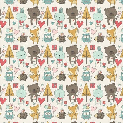 Cute Forest on White