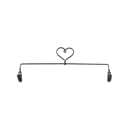 Soporte para bordados - Heart Charcoal 12\"
