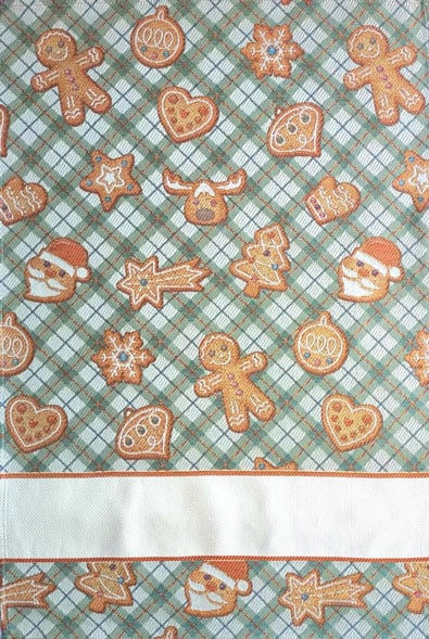 Trapo de cocina - Cookies - Escocés Verde