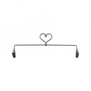 Soporte para bordados - Heart Charcoal 12"