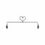 Soporte para bordados - Heart Charcoal 12"