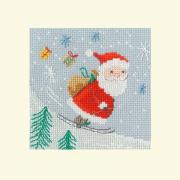 Delivery By Skis Christmas Card
