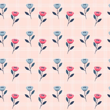Mini Flowers - Peach