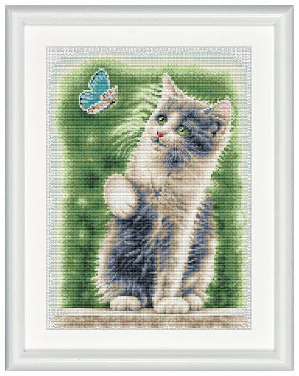 Cat with Butterfly
