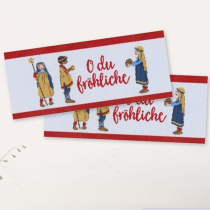 Etiqueta textil - O du fröhliche