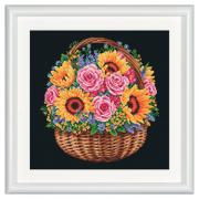 Flower Basket - Negro