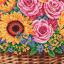 Flower Basket - Negro