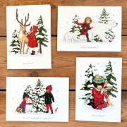 Paquete de tarjetas navideñas - Día de nieve