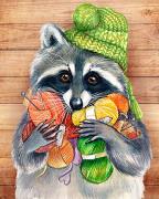 Racoon with Threads