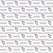Mini Flowers with stripes