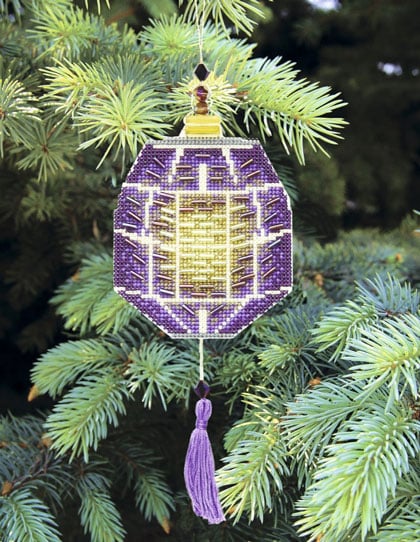 Decoración \"Linternas de colores\" - Morado oscuro