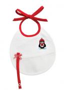 Babero - Porta Chupete - Pingüino