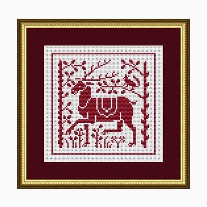 Antique Reindeer In The Forest
