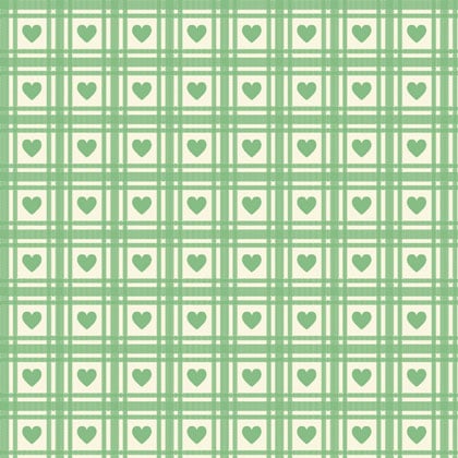 Checkered Hearts - Green tea