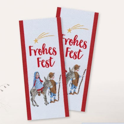 Etiqueta textil - Frohes Fest