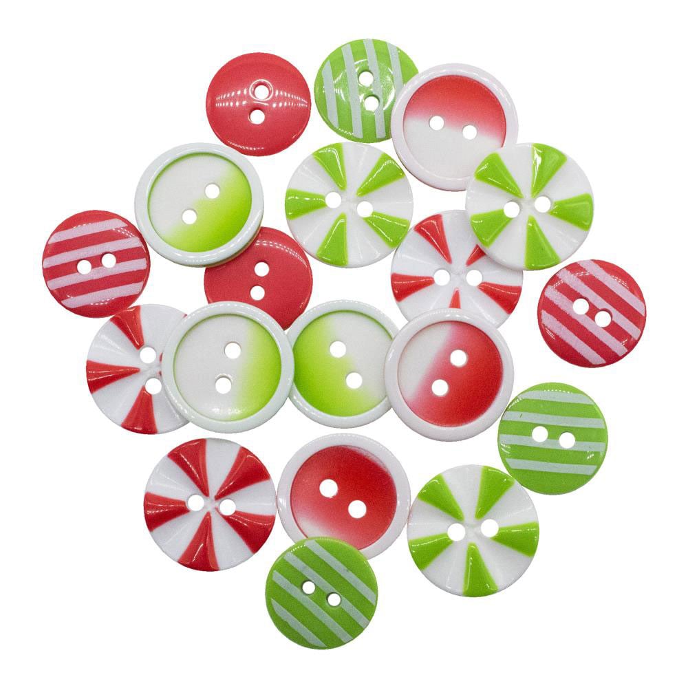 Buttons Galore Christmas 3D Buttons-Set of 6 Cards 